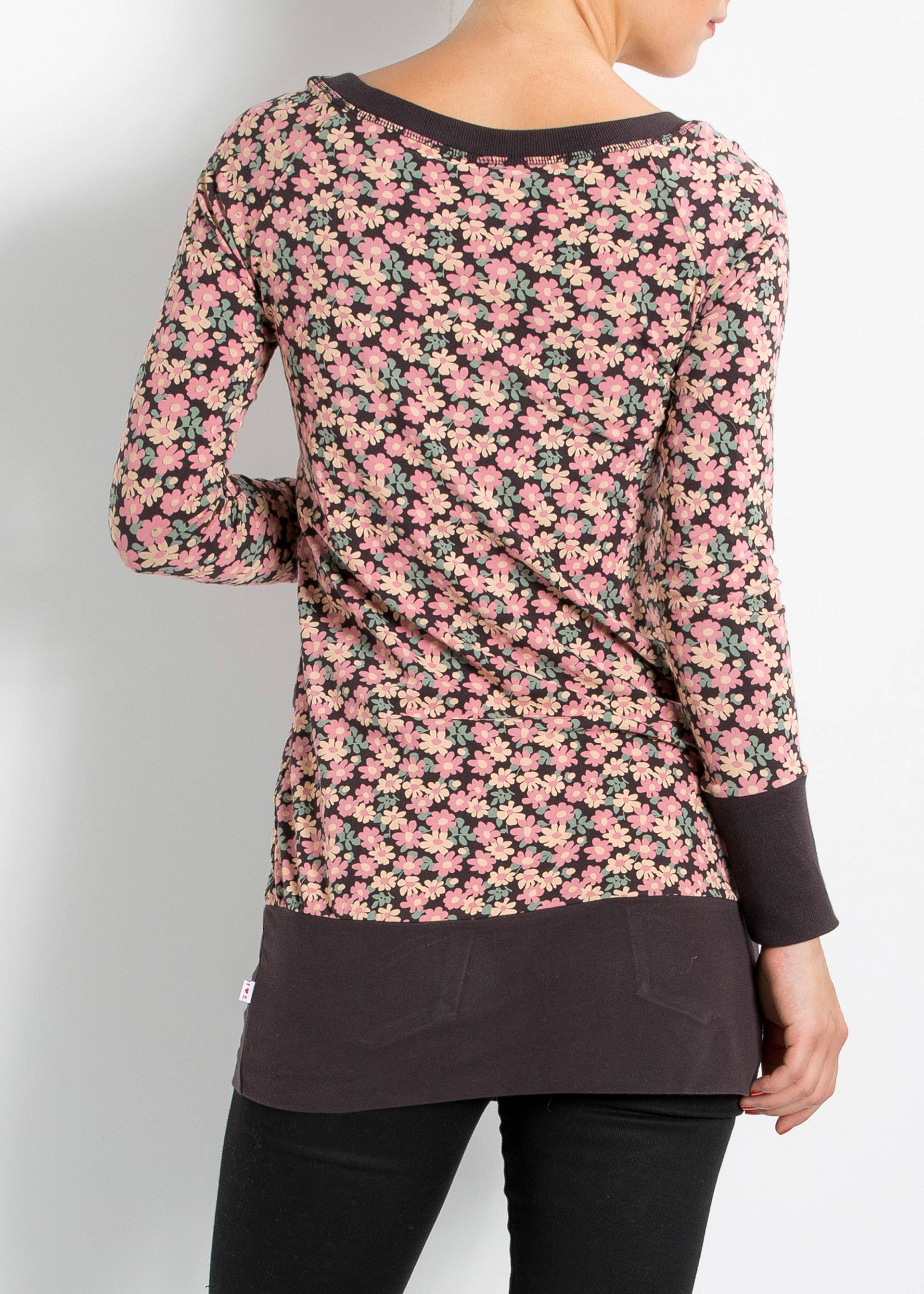 Longsleeve chilly veranda eve longsweat, blushing daisies, Pink