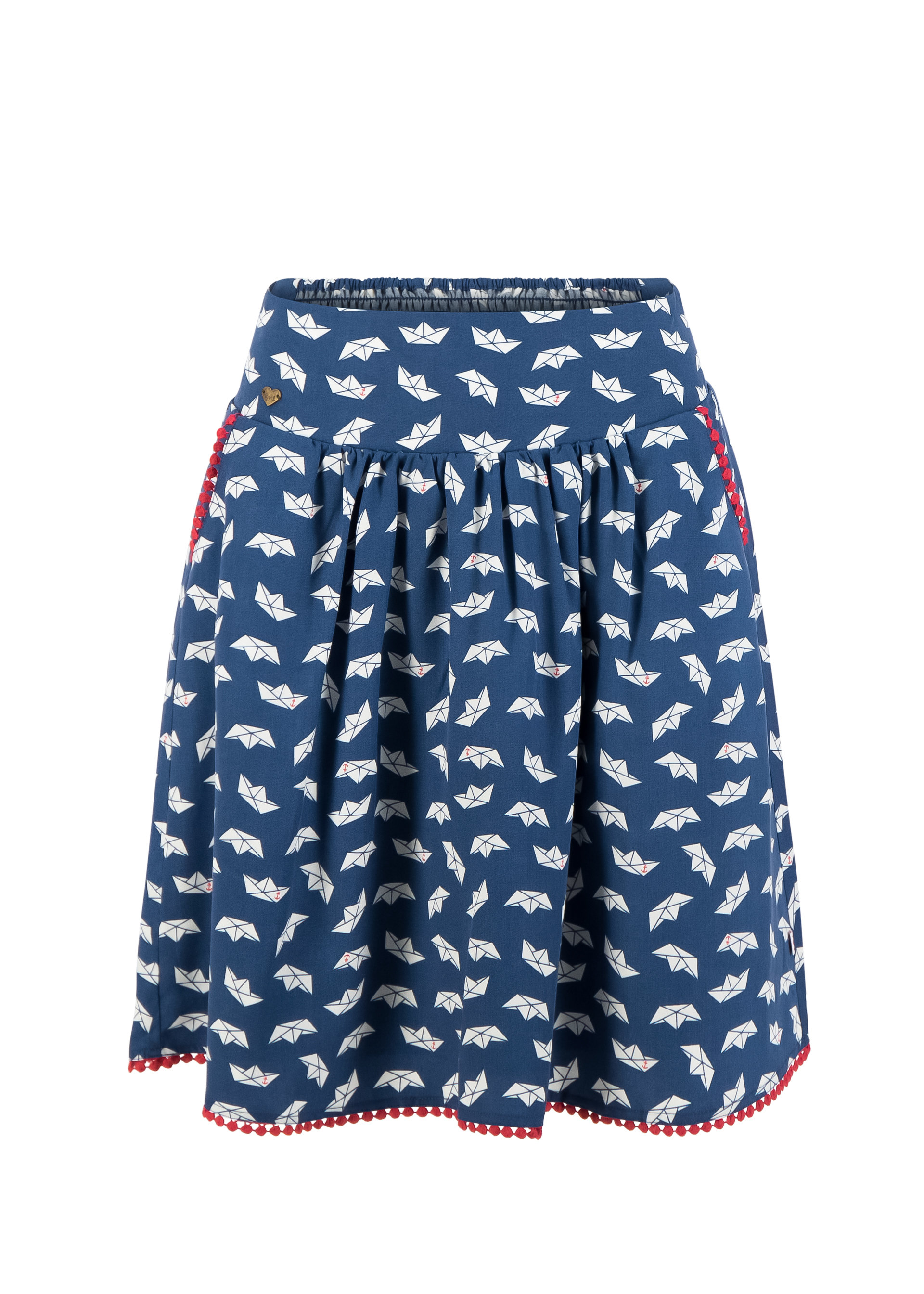 Mini Skirt he loves me, boat trip, Skirts, Blue