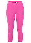 logo 3/4 leggings, simply pink, Leggings, Rosa