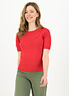logo pully round neck 1/2arm, red heart anchor , Knitted Jumpers & Cardigans, Red