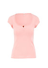 logo shortsleeve feminine, simply peach, Shirts, Rosa