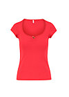 logo shortsleeve feminine, simply red, Shirts, Red