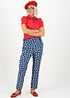 Summer Pants upsy daisy, boat trip, Trousers, Blue