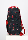 Backpack wild weather, red hood, Accessoires, Black