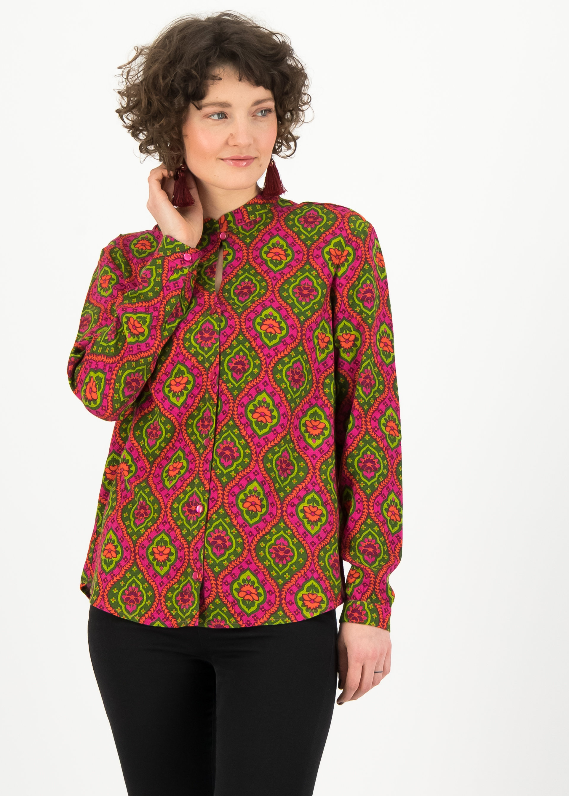 Viskose-Bluse hupp die welle, one night anita, Blusen & Tuniken, Gr&uuml;n