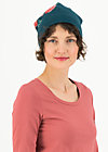 Knitted Hat rosewood, frozen roses, Accessoires, Blue