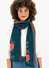 Knitted scarf rosewood tales, frozen roses, Accessoires, Blue