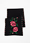 Knitted scarf rosewood tales, midnight roses, Accessoires, Black