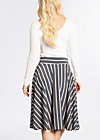 logo stripe circle skirt, summer night stripes, Skirts, Grey