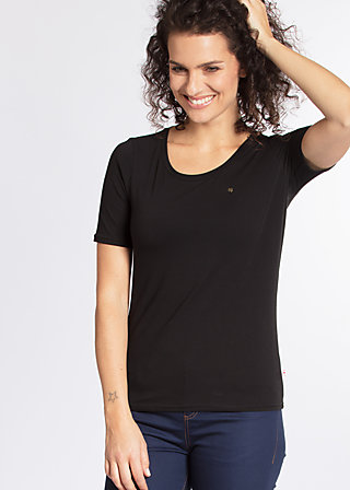 logo t-shirt, black lady, Shirts, Black