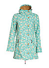 wild weather long anorak, blossom spring time, Jackets & Coats, Blue
