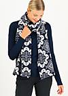 Knitted scarf bohemian tales, carpet maritime, Accessoires, Blue