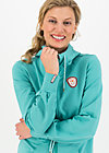 Zip Top aura paramour, aqua blue, Knitted Jumpers & Cardigans, Turquoise