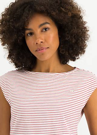Top Boxy Babe, picknick stripes, Shirts, Wei&szlig;