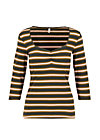 Shirt breton heart, forest night stripes, Shirts, Braun