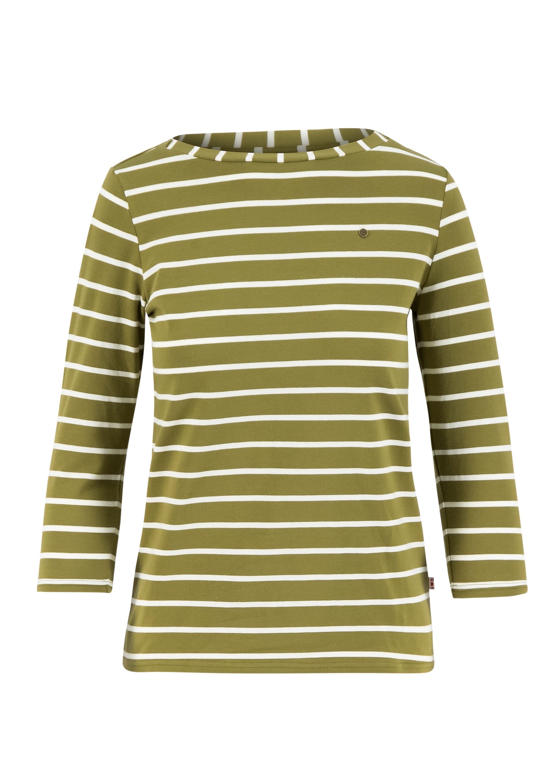 logo stripe 3/4 sleeve shirt, stripe of nature, Shirts, Gr&uuml;n