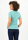 logo stripe t-shirt, stripe of aqua, Shirts, Turquoise