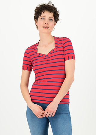 logo stripe t-shirt, stripe of love, Shirts, Rot
