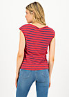 Top logo stripe top, stripe of love, Shirts, Red