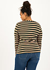 logo striped longsleeve shirt, forest night stripes, Shirts, Brown