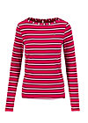 logo striped longsleeve shirt, morning glory stripes, Shirts, Red
