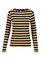 logo striped longsleeve shirt, forest night stripes, Shirts, Braun