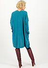 Long Cardigan rosebud, romantic dusty blue, Knitted Jumpers & Cardigans, Blue