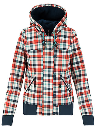 Softshelljacke wetterheldin, april check, Jacken & Mäntel, Rot