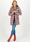 Soft Shell Jacket wild weather long anorak, april check, Jackets & Coats, Red