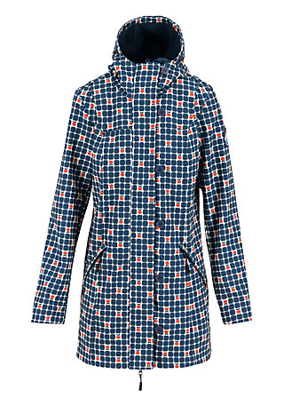 Soft Shell Jacket wild weather long anorak, apple turnover, Jackets & Coats, Blue