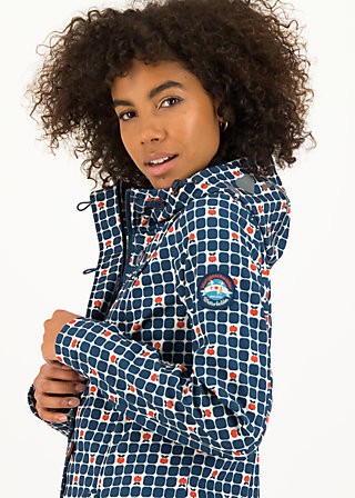 Soft Shell Jacket wild weather long anorak, apple turnover, Jackets & Coats, Blue