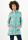 Fleece Jacket witch of the west, singing in the spring, Jackets & Coats, Turquoise
