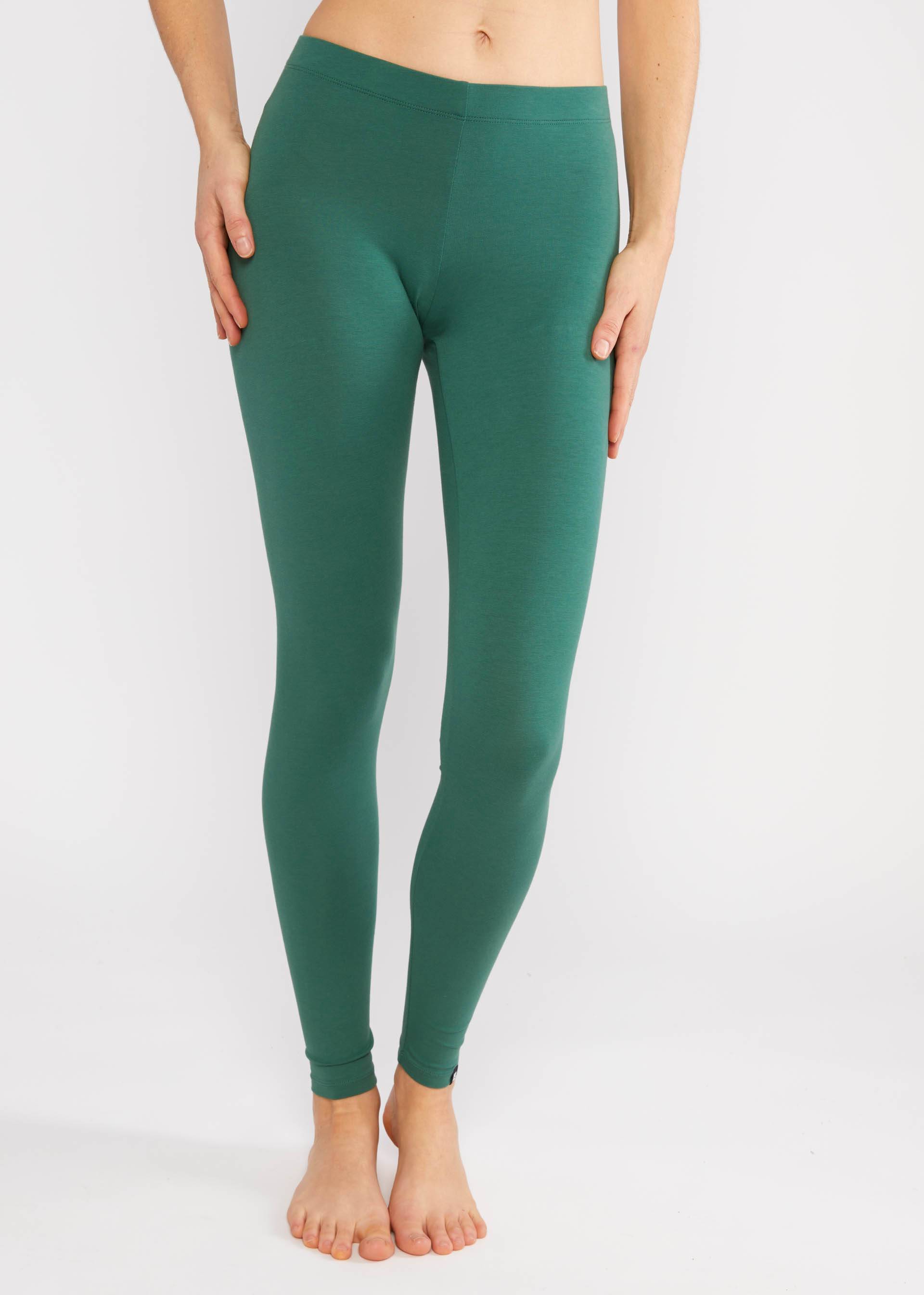 Baumwoll-Leggings Lovely Legs, forest bouquet green, Leggings, Grün