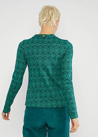 Knitted Top Safe and Warm Turtle, setting sun, Tops, Green