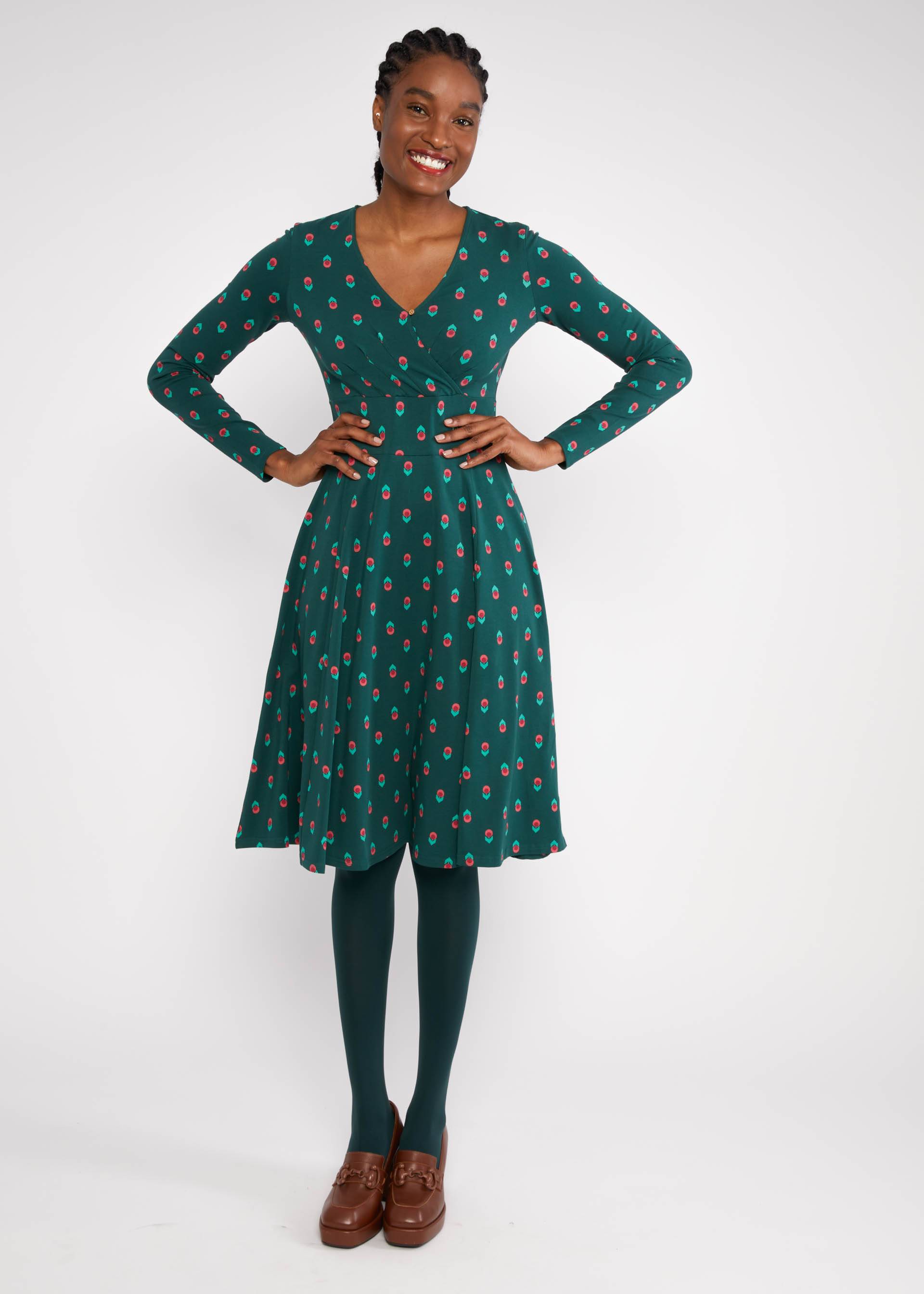 Jerseykleid Shalala Tralala, mountain flower, Kleider, Grün