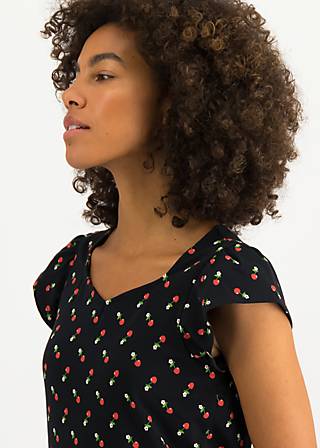 Shirt Charming V Neck, mon cherry, Shirts, Schwarz