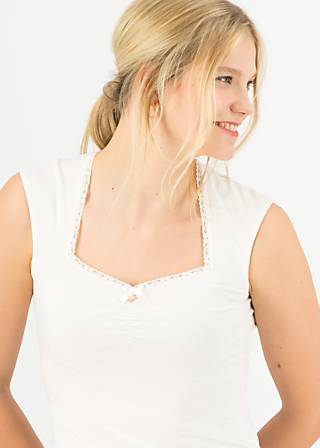 Top Let Romance Rule, creamy camellia, Shirts, Weiß