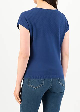 Strickpullover New Wave Pinup, azure skyline, Strickpullover, Blau