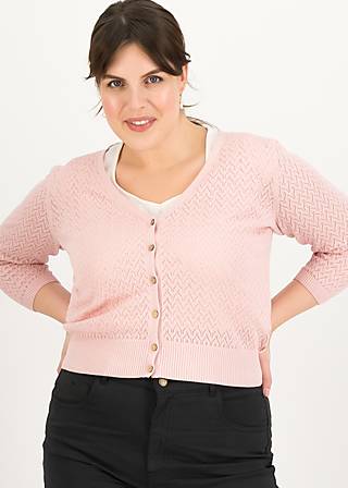 Cardigan Sweet Petite, soft bloom zig zag , Knitted Jumpers & Cardigans, Pink