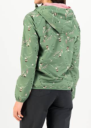Windbreaker Jacket Windbraut Short, meet me at beach, Jackets & Coats, Green