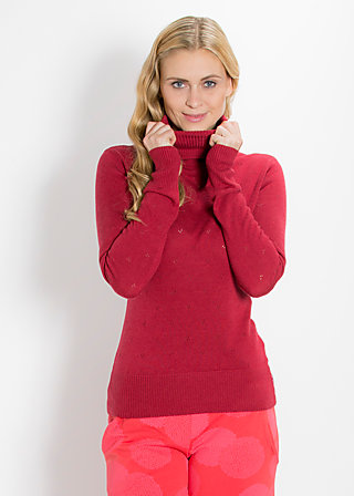 logo knit turtle, double deck ajour, Knitted Jumpers & Cardigans, Red