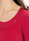 logo longsleeve u-shirt, delicious red, Shirts, Red