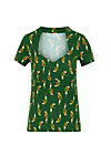 T-Shirt pow wow heart, parrot parody, Shirts, Grün