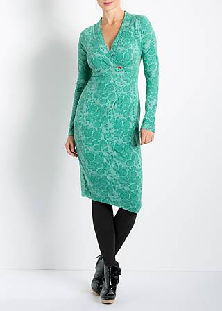 Wickelkleid amusing grace gown, frosty floral, Kleider, Grün