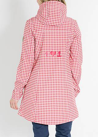 Soft Shell Jacket wild weather long anorak, city chic check, Jackets & Coats, Red