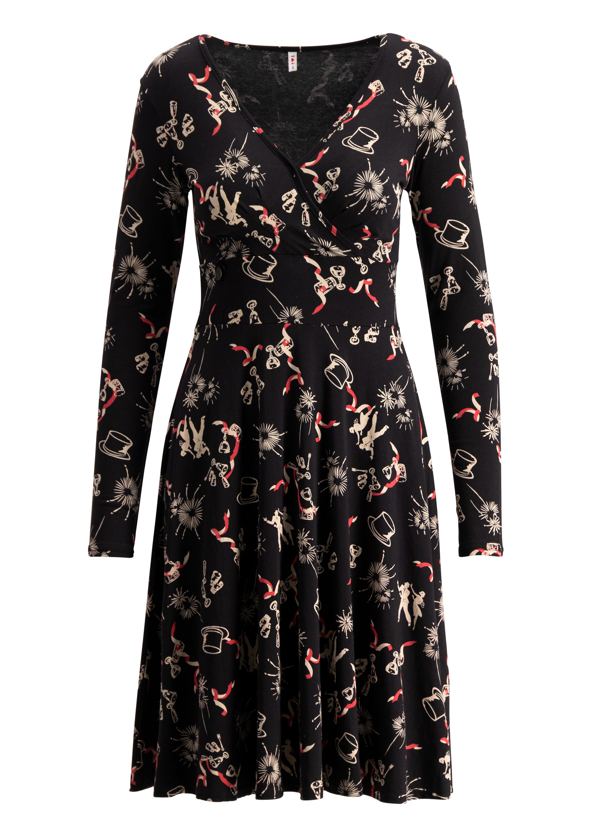 Jerseykleid piff boum bang, party people, Kleider, Schwarz