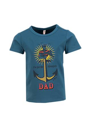 Kids' Top strongest dad, blue night cha, Tops, Blue