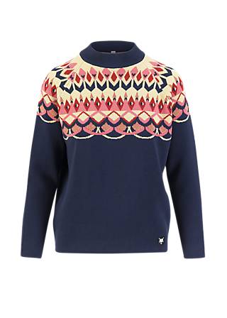 Knitted Jumper Cold Day Warm Heart, nostalgic island knit blue, Knitted Jumpers, Blue