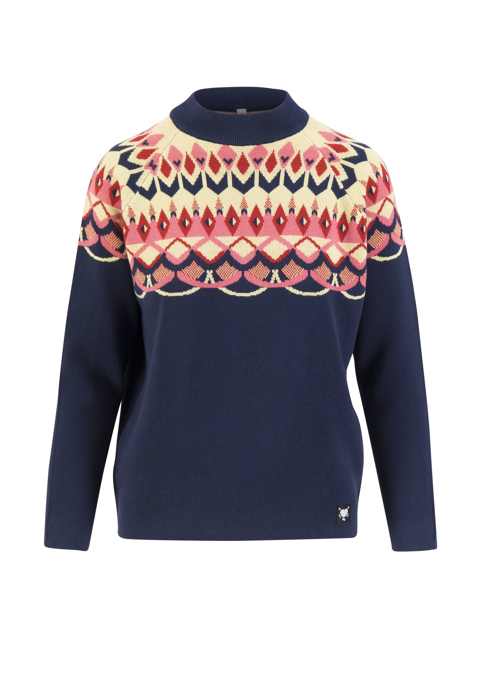 Knitted Jumper Cold Day Warm Heart, nostalgic island knit blue, Knitted Jumpers, Blue