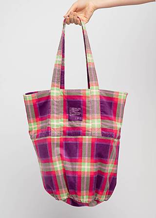 Handbag Heather Glen Foldable Bag, check on me, Accessoires, Purple